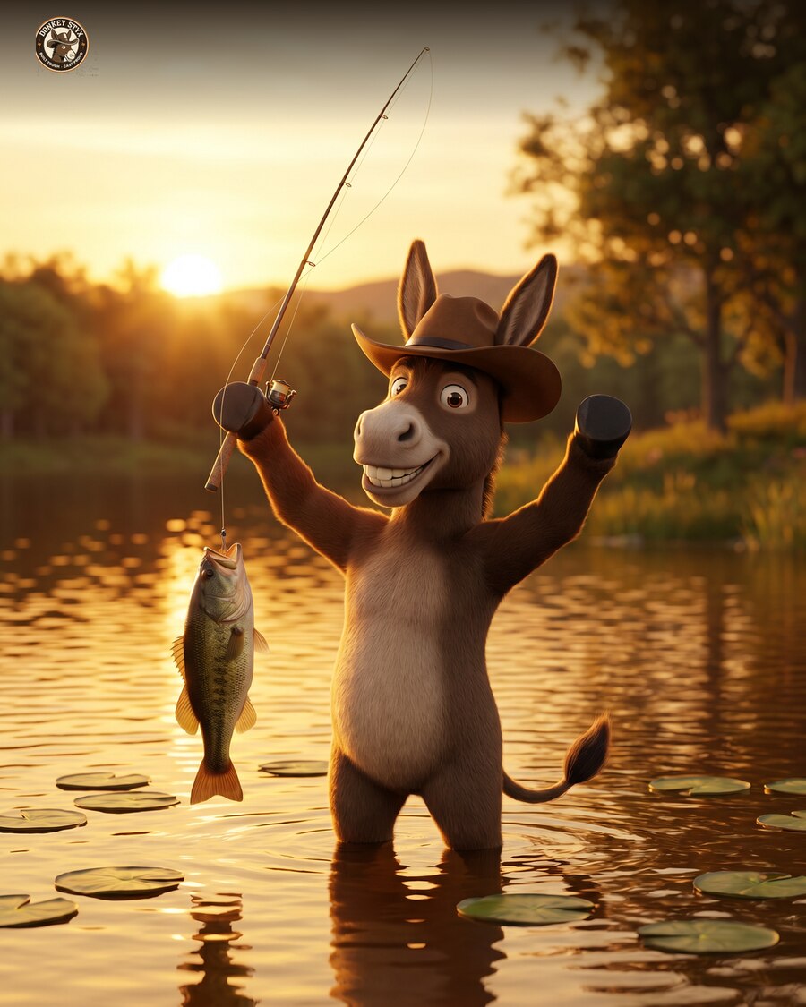 Mascot, alternate, on the water